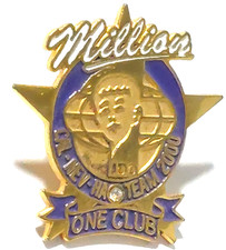 Kiwanis Inter. District "Cal-Nev-Ha Team 2000" Million One Club Lapel Pin