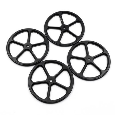 Yeah Racing Aluminium Set Up Räder für 1:10 RC Tourenwagen (BK) (YT-0069BK)