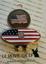 The Masters Green Ball Marker & Lorente USA Hat Clip / Great Look