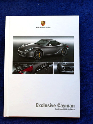 Porsche Exclusive Cayman  Hardcover Prospekt 3.2009