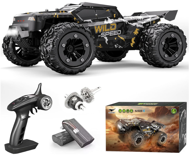 4wd High Speed Off Road Monster Truck 40km/h 2 Batteries Rtr