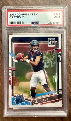 2023 Panini Optic Rated Rookie C.J. Stroud #244 (RC) Psa 9