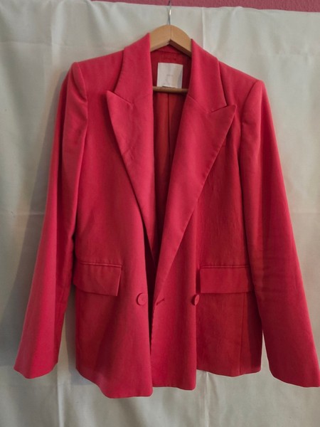 Mango Blazer Damen Grösse M Zinnoberrot pflegeleicht sehr guter Zustand