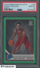 2019 Donruss Optic Green Prizm #195 Darius Garland RC Rookie 5/5 PSA 10