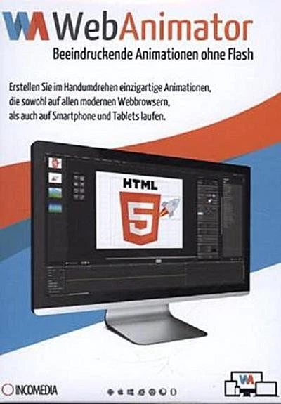 Web Animator,1 DVD-ROM: Beeindruckende Animationen ohne Flash. Erstellen Si ... - Bild 2 von 4