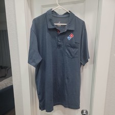 Domino's Gear Polo Shirt Men's Large Short Sleeve Collared Logo Uniform