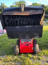 Mini Skid Steer Box Broom Sweeper for Leaves & Debris 48" Universal! Toro Dingo