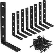 4 or 8 Shelf Bracket, 5" x 3" L Brackets for Shelves, Heavy Duty Stainless Steel
