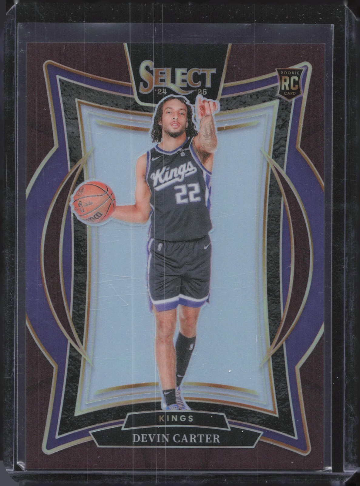 2024-25 Panini Select #92 Devin Carter Maroon Prizm #/175