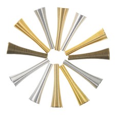60pcs Cone Shaped Bead Caps Craft Cones Bead Caps Bracelets Bead End Caps for