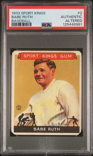 1933 Sport Kings Babe Ruth #2 Baseball PSA A