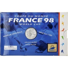 [#1507586] France, 1 Franc + Label Pin, Coupe du Monde 1998, 1997, MDP, Silver, 