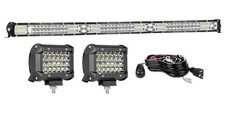 LED Light Bar Kits, 38'' 360W Slim Spot Flood Combo Light Bars and 2Pcs 4'' 7...