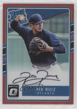 2017 Panini Donruss Optic Rated Rookies Base Red Prizm 23/50 Rio Ruiz Auto 4g8