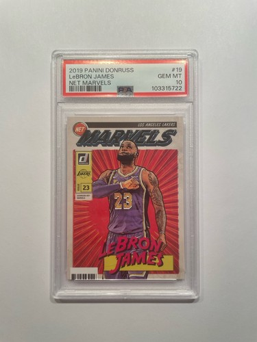LeBron James #19 2019 Panini Donruss Net Marvels card