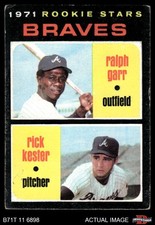 1971 Topps #494 Ralph Garr / Rick Kester Braves RCs RC 3 - VG
