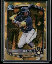 2025 Bowman Draft #BDC-105 Luis Pena Gold Sapphire /50