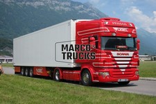 LKW Foto Scania R-series Kofferauflieger Italien rot VOGEL ITALIA RÖSTI #j6ml