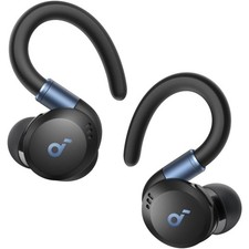 Rotatable Extendable Ear Hooks True Wireless Noise Cancelling Earbuds with Deep