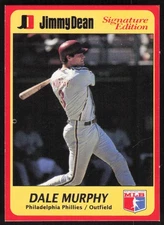 1991 Jimmy Dean Signature Edition Dale Murphy Baseball Card #3 - Phillies