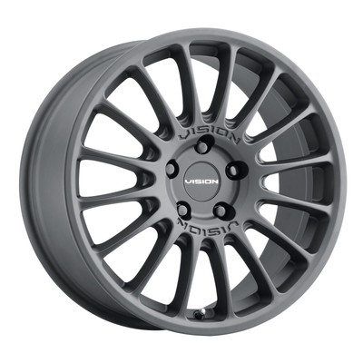 17x8 Vision 477 Monaco Satin Black Wheels 5x4.25 (38mm) Set of 4
