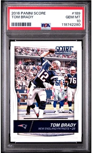 2016 Score #189 Tom Brady PSA 10