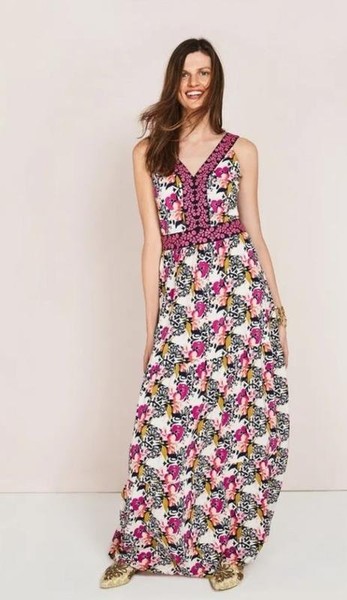Women Boden Dress Multicolor Viscose 42 / XL / 50 #8DCX