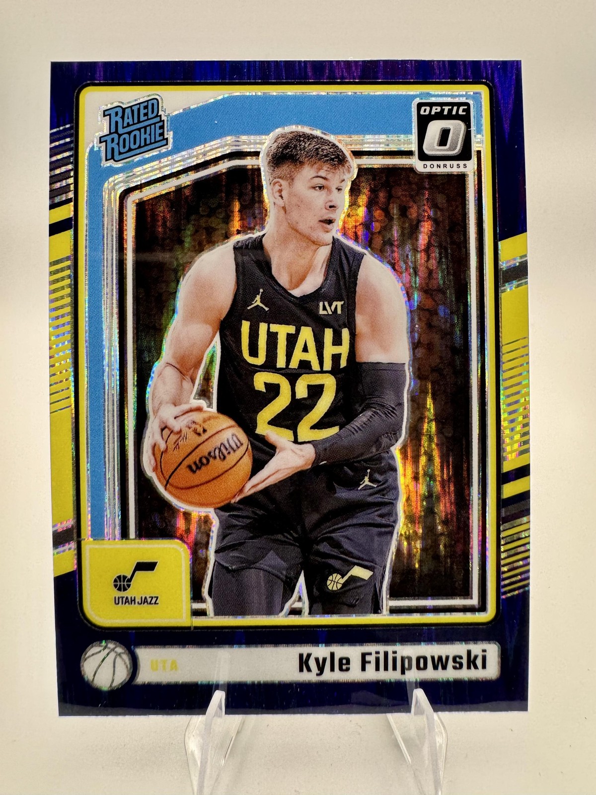 2024-25 Donruss Optic #300 Kyle Filipowski Purple Shock