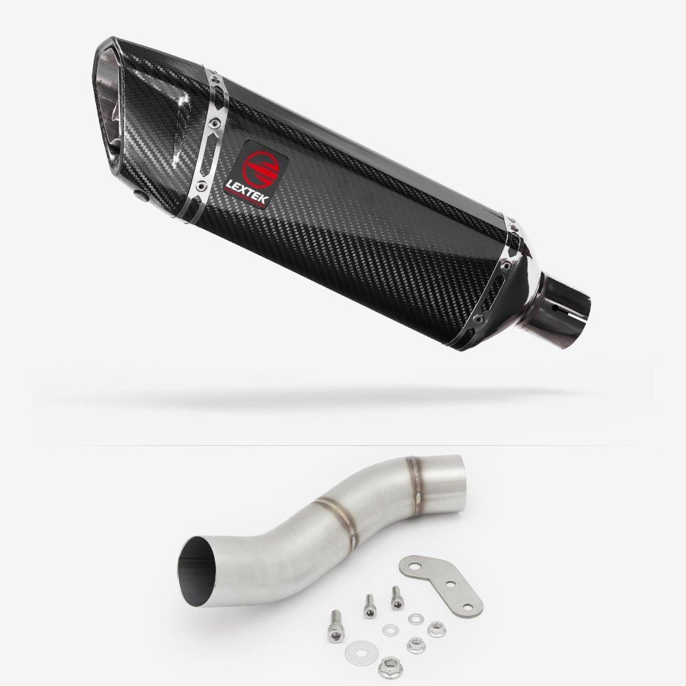 Lextek SP9C Exhaust 300mm with Link Pipe for Ducati Monster 797 (17-18)