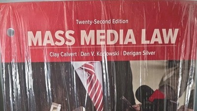 MASS MEDIA LAW Looseleaf Paperback C. Calvert/D. Kozlowski/D. Silver New Sealed 