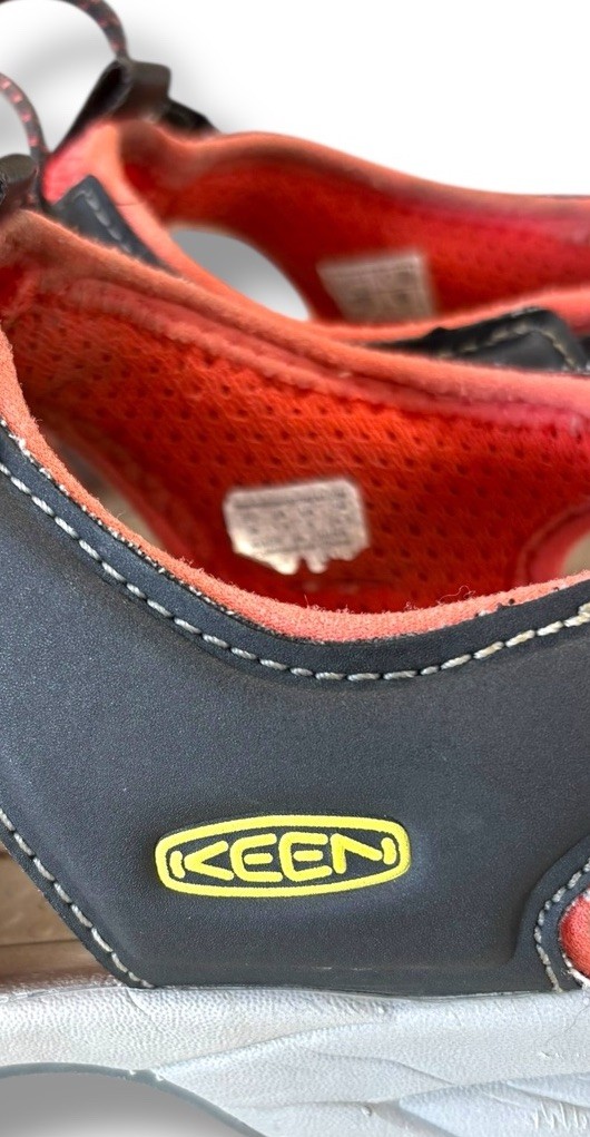 KEEN Sandali da acqua escursionismo punta chiusa arancione nero Donna 7 5