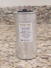 Titan Pro TRCFD355 Motor Run Capacitor 35 5 MFD 440/370 VAC Round