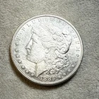 1885 S Morgan 90% Silver Dollar  Coin San Francisco Mint AU Details Cleaned 8323