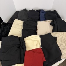 Vintage Womens Lot of 15 Pants Assorted Sizes  Colors Unsorted