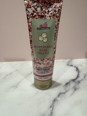 Bath & Body Works Milk Bar PEPPERMINT BARK TRUFFLE Body Cream 8oz NEW