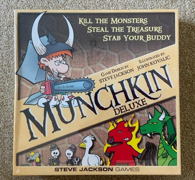 Munchkin Deluxe - Brettspiel - Familienrollenspiel Kartenspiel - FABRIKVERSIEGELT
