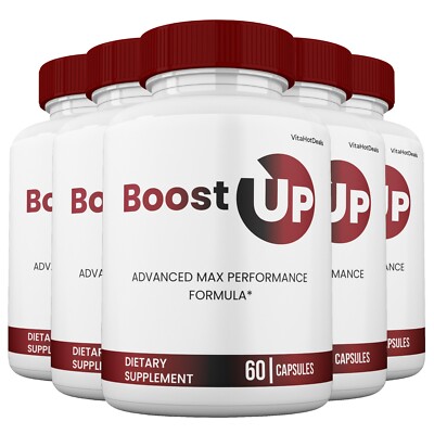 Boost Up Capsules, Max Strength Performance, Boost Up Pills for Men (5 Pack)