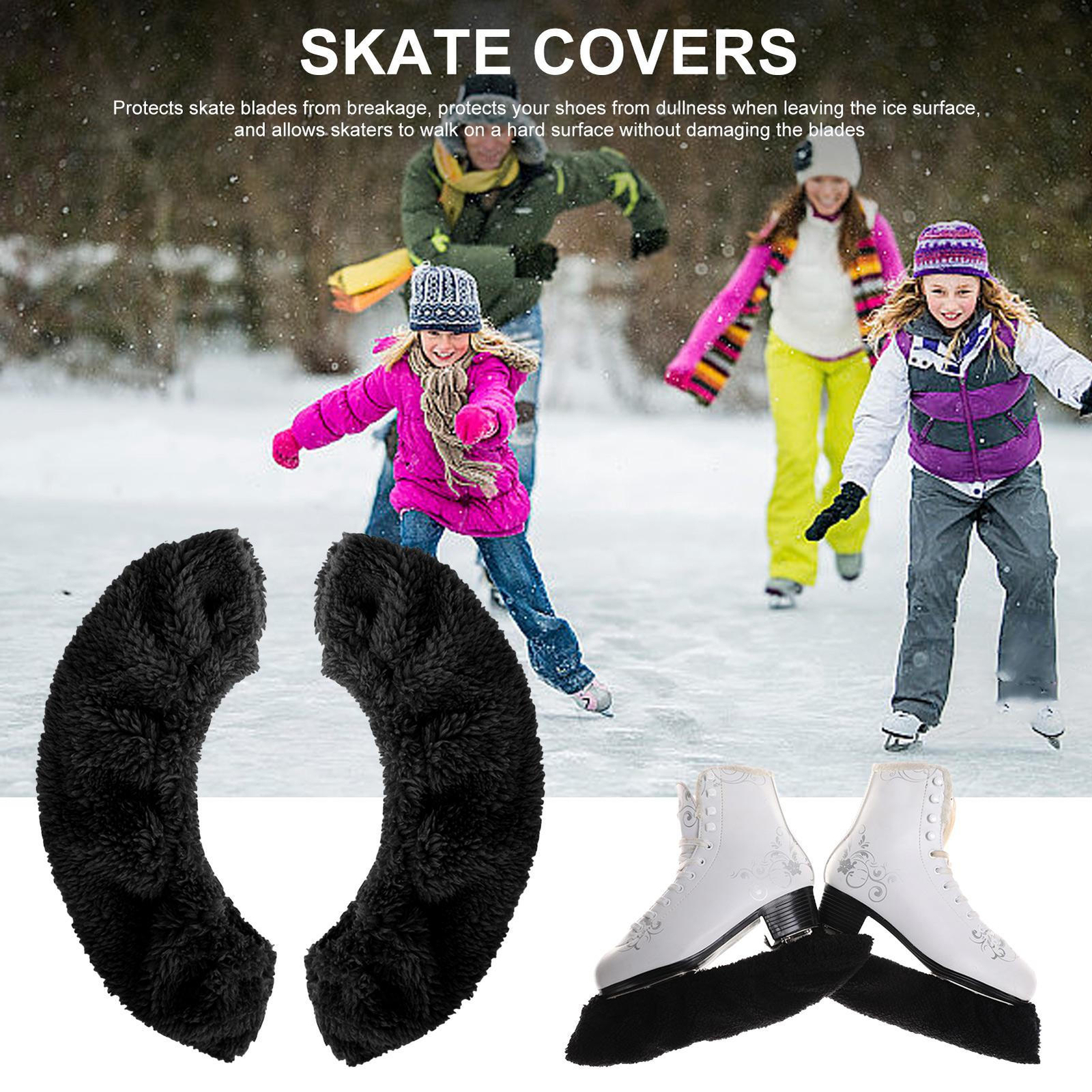 Ice Skate Cover 1 Pair Ice Skating Shoe Blade Cover Blade Guard for Hockey Skate eBay