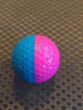 PING GOLF BALL/S-DARK PINK/TEAL PING EYE2 3...NO LOGO....9/10