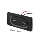 UNIVERSAL USB TYPE C 12-24V DUAL SOCKET CHARGER FOR CAR CAMPER BOATS