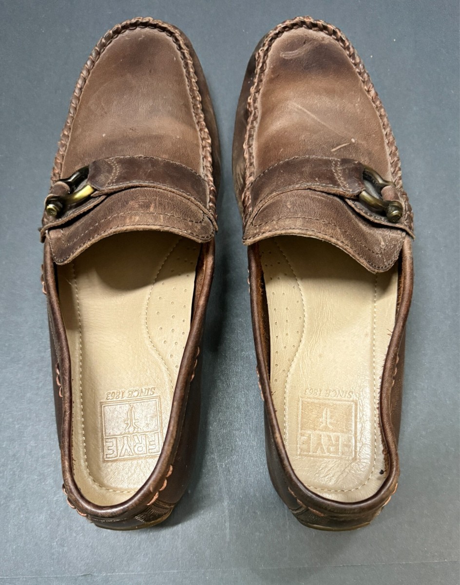 Frye Lewis Keeper Loafer Driving Shoes Men’s 9.5 Dark Brown Leather 80305 Frye Lewis Keeper Driving Loafer Shoes Mens 10.5 Brown  main image 3