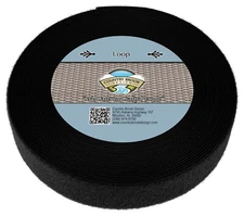 Country Brook Design® Black Sew On Loop Only (2 inch, 10 yards)