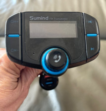 Used Sumind DC Bluetooth FM Transmitter Wireless Radio Adapter Hands-Free