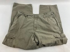 Wrangler Pants, Men's Size 38x32, Tan, Cargo, Pockets, Straight