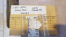 NEW Vintage 70's 80's Lorus Watch Dial White w/ Black Numbers Water # V811-0810