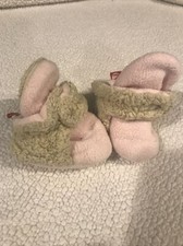 Zutano Baby Booties Pink 3 Months