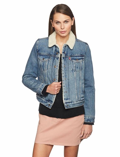 womens levis sherpa lined denim jacket