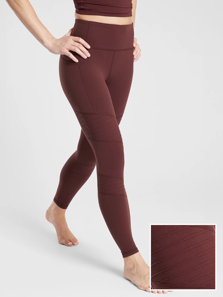 Athleta top maroon leggings
