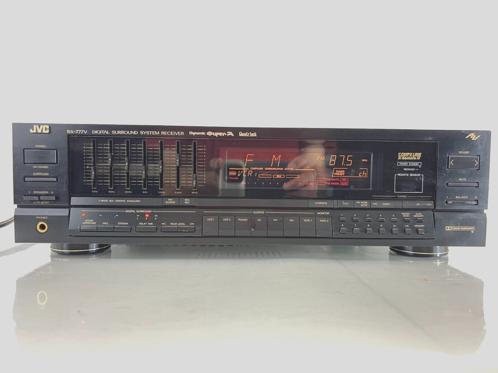 JVC RX-777VSBK AM FM Digital Surround System Receiver