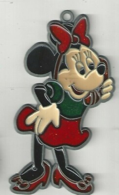 Minnie Mouse on Phone Suncatcher w/Suction cup (New Old Stock) 